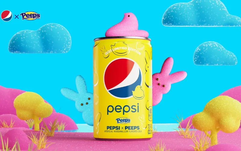 Peep Flavored Pepsi collaboration