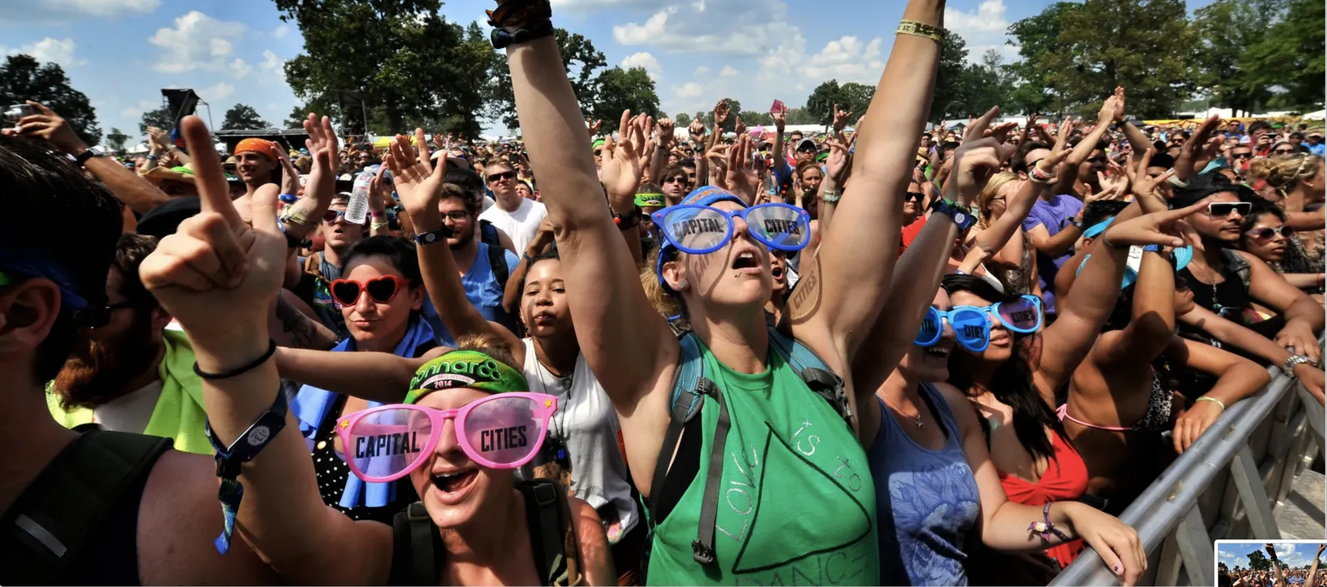 Crowds at a concert