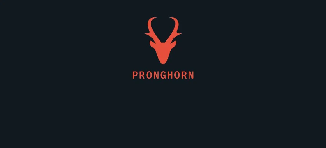 Pronghorn Logo on black background